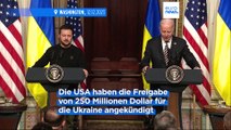 Krieg in der Ukraine: Washington opfert Militärhilfe aus eigenen Beständen