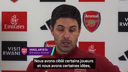 Arteta prêt "à passer à l'offensive" lors du mercato hivernal