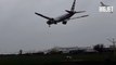 American Airlines flight struggles to land at Heathrow Airport during Storm Gerrit