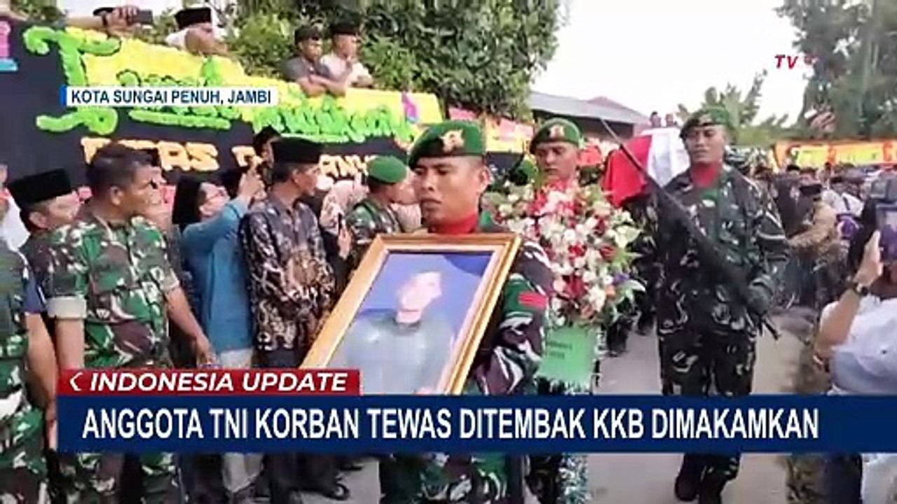 Kopda Hendrianto Prajurit TNI yang Gugur Ditembak KKB Dimakamkan