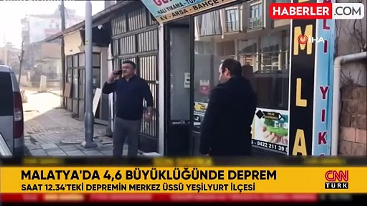 Malatya'nın Yeşilyurt ilçesinde 4.6 büyüklüğünde deprem meydana geldi.