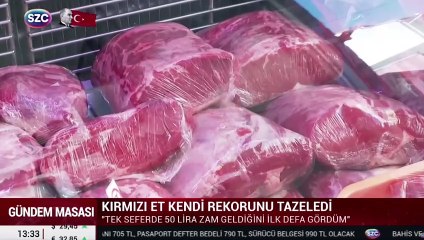 Kırmızı et kendi rekorunu tazeledi