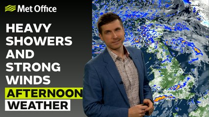 Met Office Afternoon Weather Forecast 28/12/23 - Remaining windy with heavy showers
