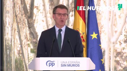 Feijóo: "Esta moción de censura (en Pamplona) es el pacto encapuchado de Otegui y de Sánchez"