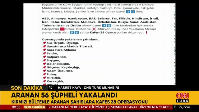 Son dakika... 11 ilde 'kafes' operasyonu! Bakan Yerlikaya duyurdu: Kırmızı bültenle aranan 56 kişi yakalandı