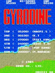 MAME (Gyrodine) Crux/Taito 1984
