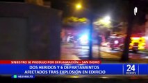 San Isidro: al menos dos personas resultaron heridas tras potente explosión en edificio residencial