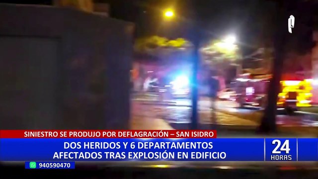 San Isidro: al menos dos personas resultaron heridas tras potente explosión en edificio residencial