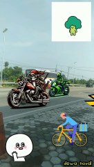 bis biru jadi truk Volvo