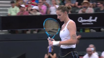 Download Video: Pliskova puts early end to Osaka comeback