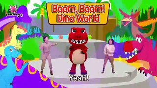 -4K- Boom- Boom- Dino World Dance Along Kids Rhymes Lets Dance Together- Pinkfong Songs