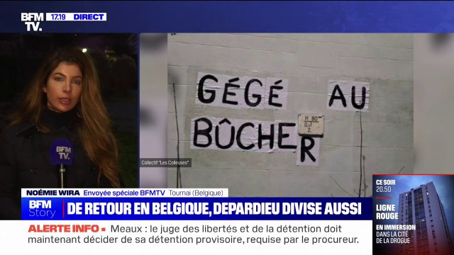 Gérard Depardieu de retour en Belgique: des affiches collées par des collectifs féministes dans la commune de Tournai