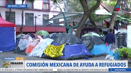 Migrantes instalan campamento en la plaza Giordano Bruno