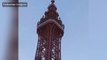 Suspected Fire On Blackpool Tower Turns Out To Be Orange Netting