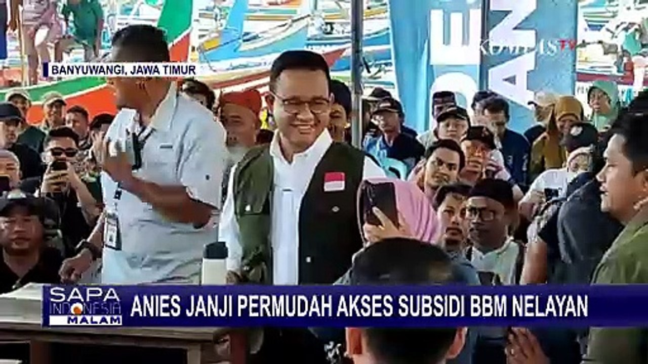 Kampanye di Banyuwangi, Anies Janjikan Permudah Akses Subsidi BBM untuk Nelayan