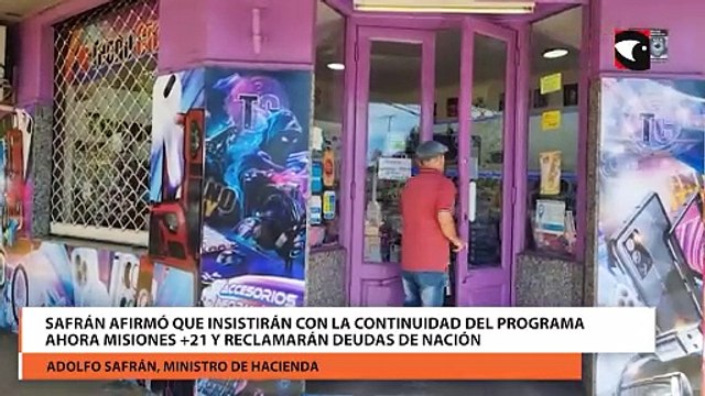 Safrán afirmó que insistirán con la continuidad del programa Ahora Misiones +21 y reclamarán deudas de Nación