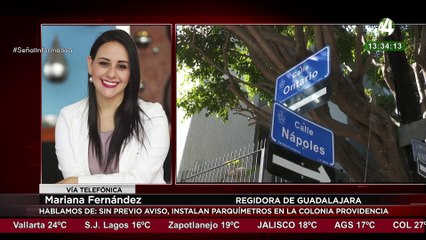 Regidora Mariana Fernández habla sobre los parquímetros instalados en la colonia Providencia