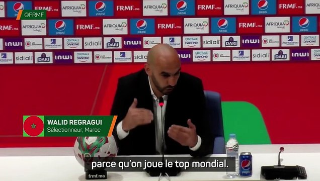 Regragui : “C’est en jouant les meilleurs que nous connaissons notre niveau”