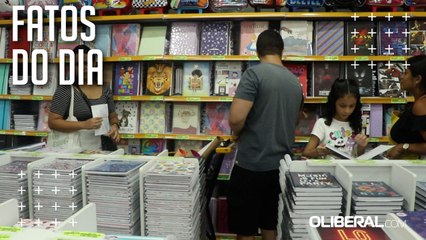 Consumidores começam a pesquisar itens de material escolar, em Belém