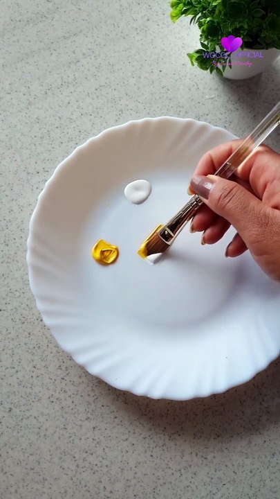 In this enchanting video_ I bring you the delicate art of one-stroke plumeria painting. Dive into the world of vibrant colors as I capture the elegance of these white and yellow plumeria blooms with a single brushstroke. ----️ Whether you_(