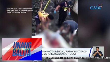 Sundalong naka-motorsiklo, patay matapos mahulog mula sa ginagawang tulay | UB