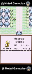 Weedle Nº 0013 Pokédex Enciclopédia Pokémon Red and Blue Game Boy Color #retro #retrogaming #fyp #fypシ #gameboy