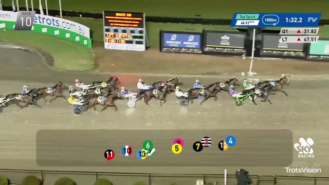 Nordic Reign wins the 2023 Breeders Crown 2YO Trotting Fillies Final at Melton