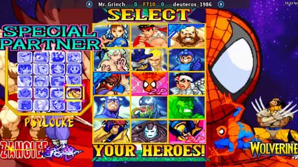 Mr. Grinch vs deuteros_1986 - MARVEL vs CAPCOM - FT10