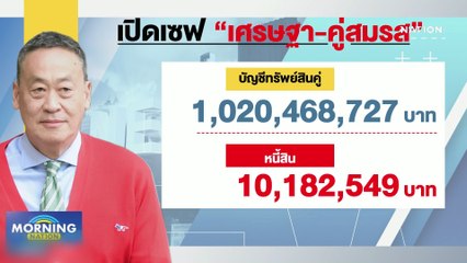 เปิดบัญชีทรัพย์สิน "เศรษฐา-ภรรยา" รวยพันล้าน! | มอร์นิ่งเนชั่น | NationTV22