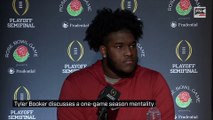Tyler Booker discusses a one game season mentality