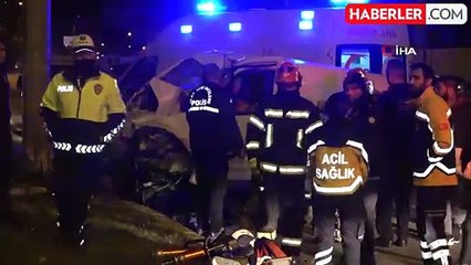 Karşı şeride geçen aracın sürücüsü hayatını kaybetti