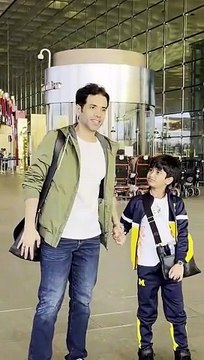 Golmaal Guy Tusshar Kapoor Arrives At Airport With Cute Son