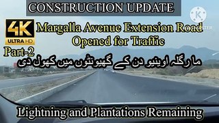 #Margalla Avenue road Extension opened for #traffic #Lighting and #Plantation works remaining