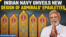 Indian Navy showcases new Shivaji-inspired designs of epaulettes for top officers | Oneindia News