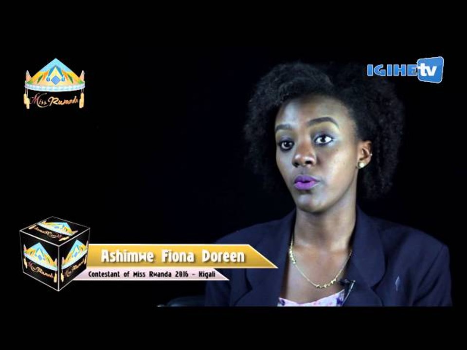 Ashimwe Fiona Doreen for Miss Rwanda 2016
