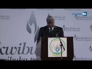 Chairperson of AU Commission, Moussa Faki Mahamat speaks at #Kwibuka 23