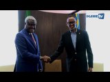 President Kagame meets with Moussa Faki, Chairperson of African Union Commission