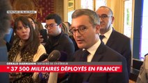 Gérald Darmanin : «J'ai demandé une mobilisation extrêmement forte des services de police et de gendarmerie dans un contexte de menace terroriste très élevée»