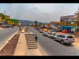 Spectacular view of the new Road Kigali City Centre Roundabout to Nyabugogo
