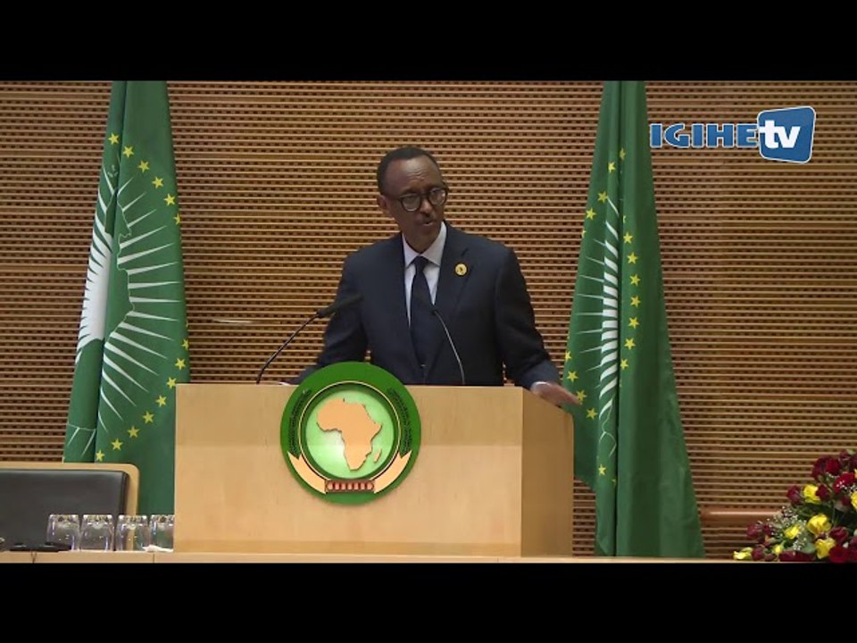 President Kagame delivers closing remarks at the 30th African Union summit