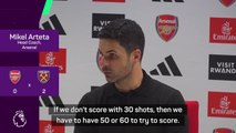 Arteta bemoans missed chances as Arsenal beaten by West Ham