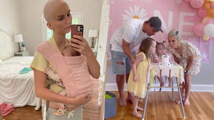 Pregnant Mom Diagnosed With Cancer Beats Disease To Make It To Daughter's 1st Birthday | Happily TV