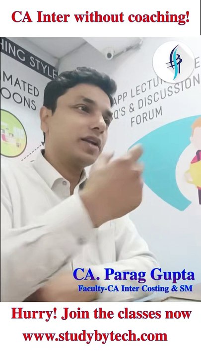 Is CA Inter possible without coaching? Get Informative By Parag Gupta