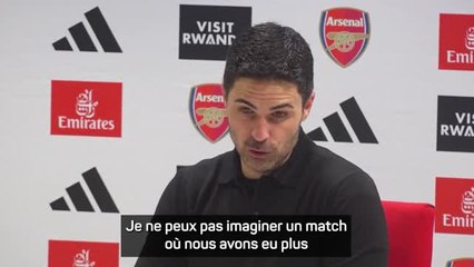 19e j. - Arteta : "Nous devrons faire 50 tirs pour espérer marquer"