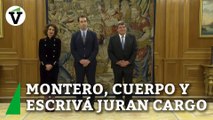 Montero, Escrivá y Carlos Cuerpo prometen sus nuevos cargos ante el Rey Felipe VI