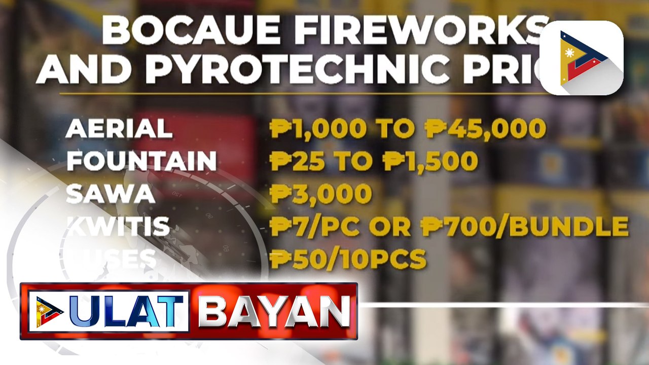 PNP, pinaigting ang inspeksyon sa tindahan ng mga paputok sa Bocaue, Bulacan ilang araw bago ang pagsalubong sa Bagong Taon