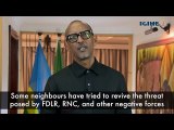 Perezida Kagame yagarutse ku baturanyi bafasha FDLR na RNC, atangiza umwaka wa 2019