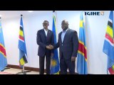 President Kagame welcomes President Felix Tshisekedi of DRC to Rwanda