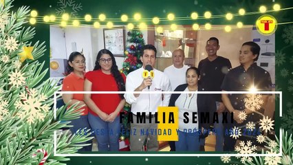 EL EQUIPO DE TRABAJO DE SEMAXI EXTENDIÓ SUS BUENOS AUGURIOS A LA SOCIEDAD ECUATORIANA