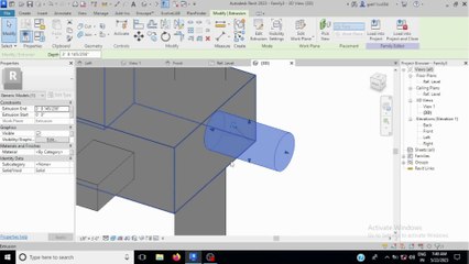 #2 | Extrusion | Autodesk Revit Architecture Family